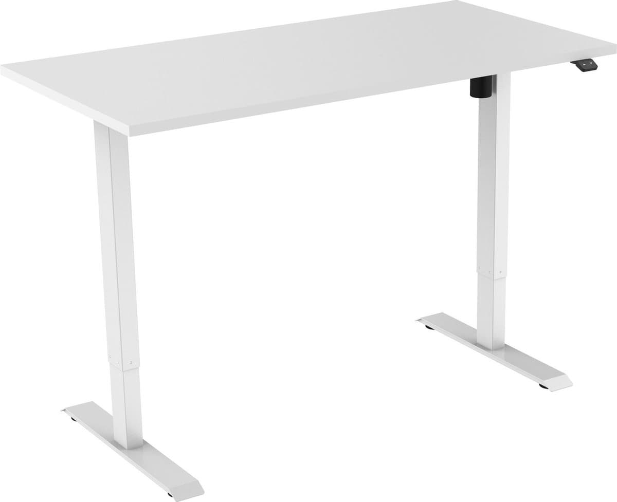 Active zit sta bureau elektrisch - 140 x 80 cm - bureau wit - ergonomisch bureau - verstelbaar bureau
