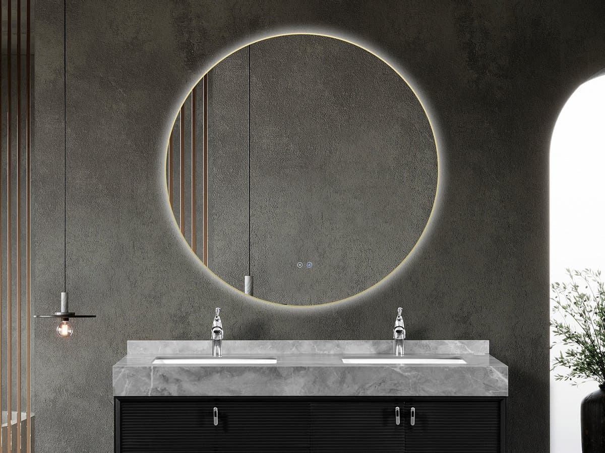 Mawialux LED Badkamerspiegel - Linde - 120cm - goud