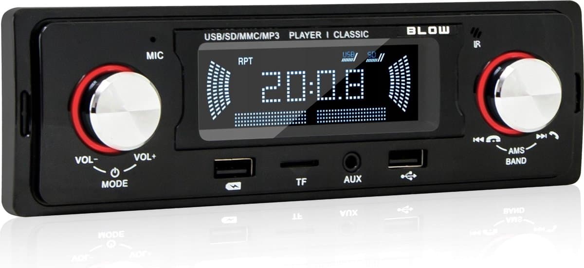 Blow Car Radio FM/Bluetooth/MP3/SD/USB/AUX/RDS