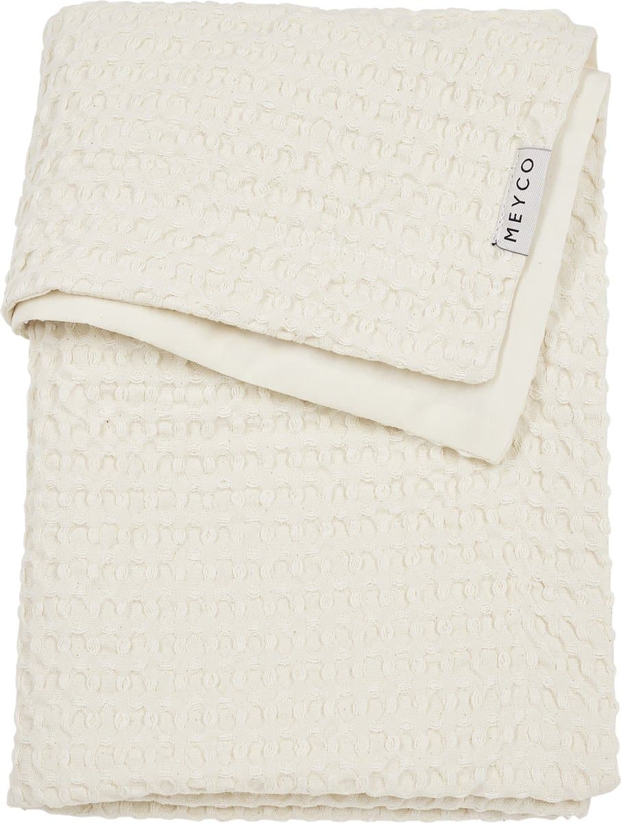 Meyco Baby Wafel Katoen wiegdeken - nature - 75x100cm - 1.0 TOG
