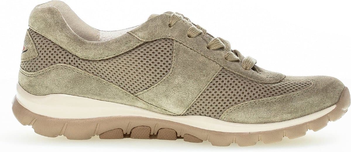 Gabor rollingsoft sensitive 46.966.34 - dames rollende wandelsneaker - Groen - maat 42 (EU) 8 (UK)