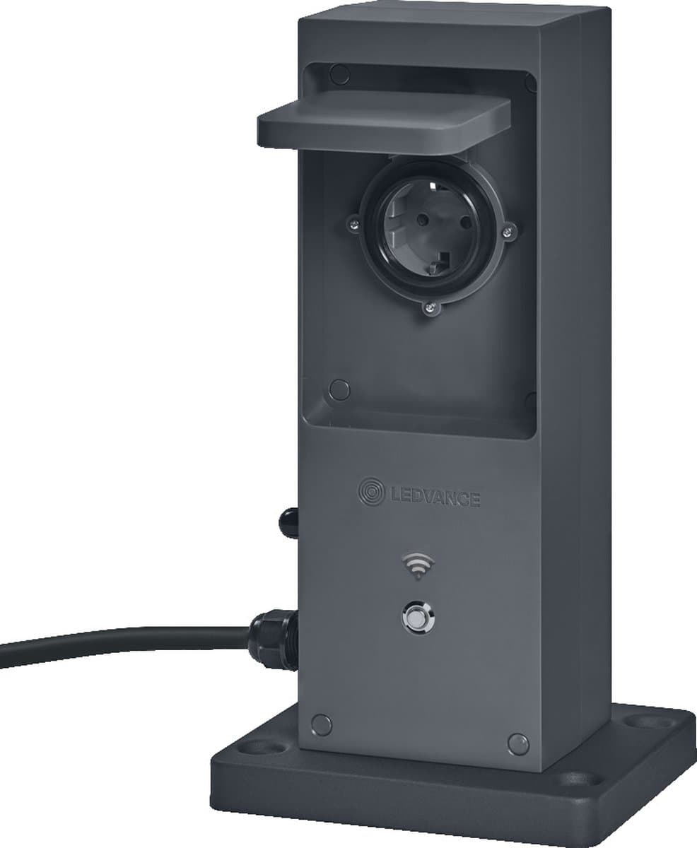 LEDVANCE SMART+ WiFi Outdoor Terminal EU mit integriertem Repeater & 2 Steckdosen, weiß, 230V, erweitert die WLAN-Zone im Freien, Kopplung von drahtlosen Geräten, App-steuerbar, 3 Jahre Garantie, IP44