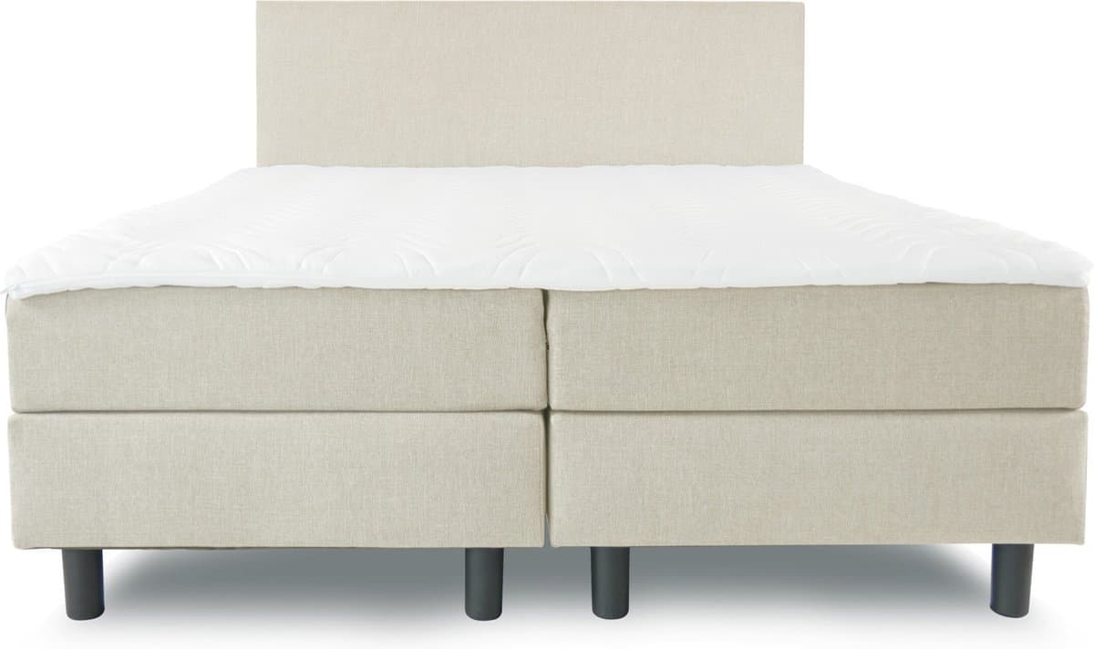 Boxspring Home - Compleet - Pocketvering - HR koudschuim - Beige - 120x210 cm