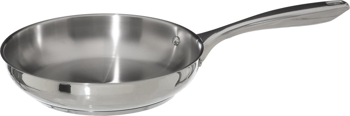 Secret de Gourmet - Koekenpan - Alle kookplaten/warmtebronnen geschikt - zilver - Dia 24 cm