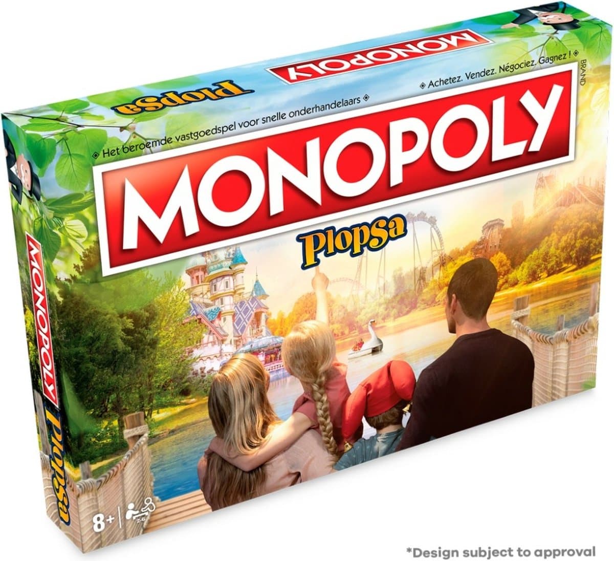 Monopoly Plopsa - Bordspel - Familiespel - Nederlands/Frans - Min leeftijd 8 jaar - 2 tot 6 spelers