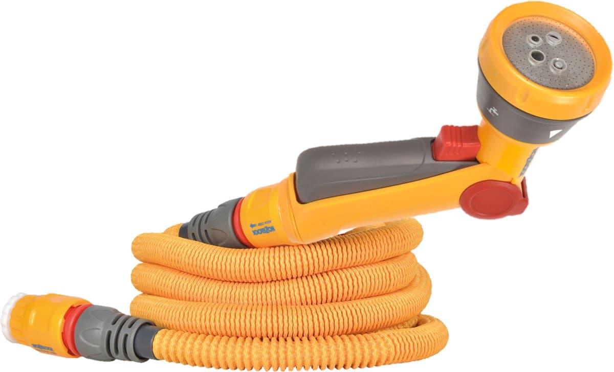 Hozelock Wonderhoze 15 meter uitrekbare slangset + Multi Spraygun
