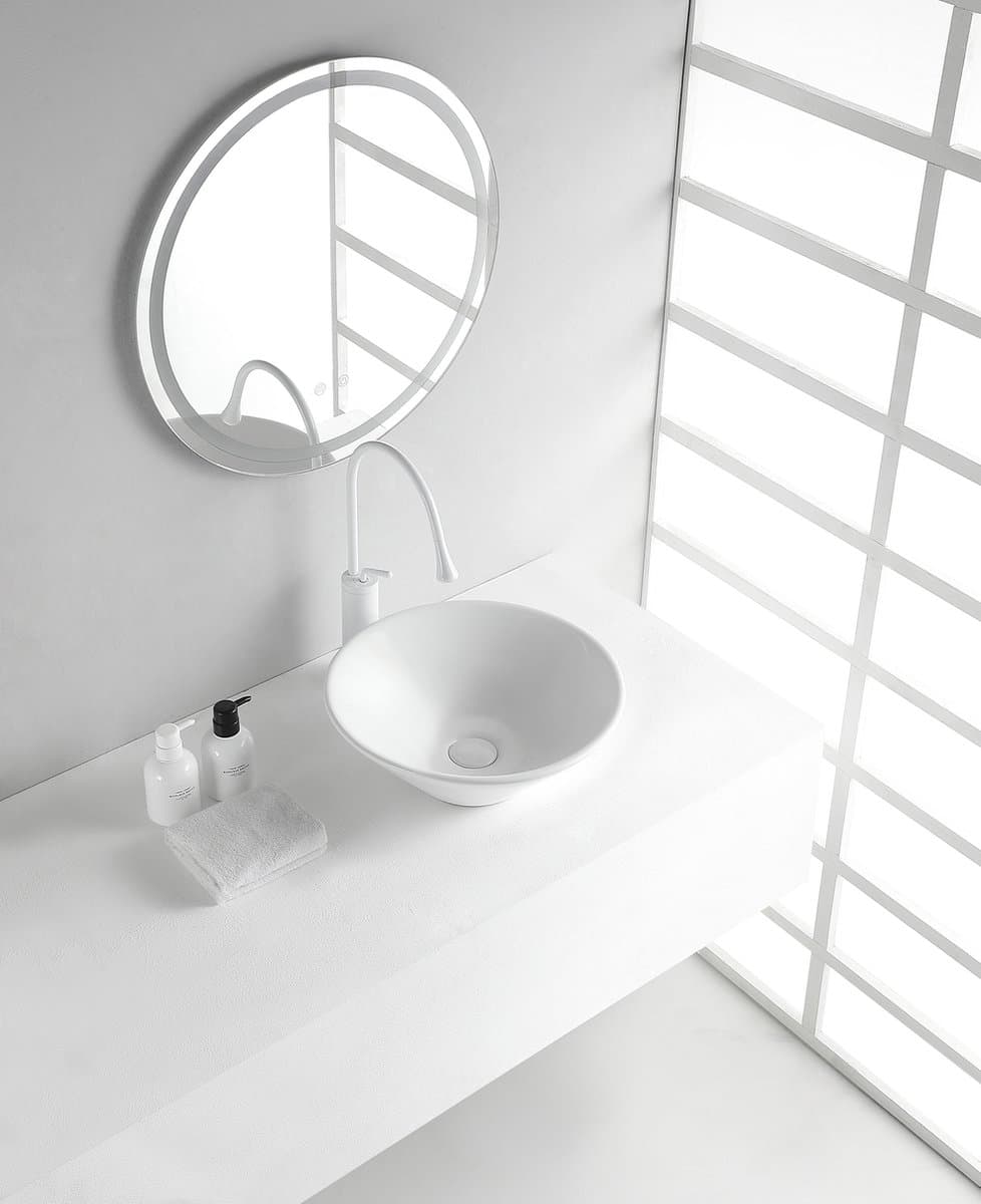 Frank&Co Opzetwastafel 42x15cm wit