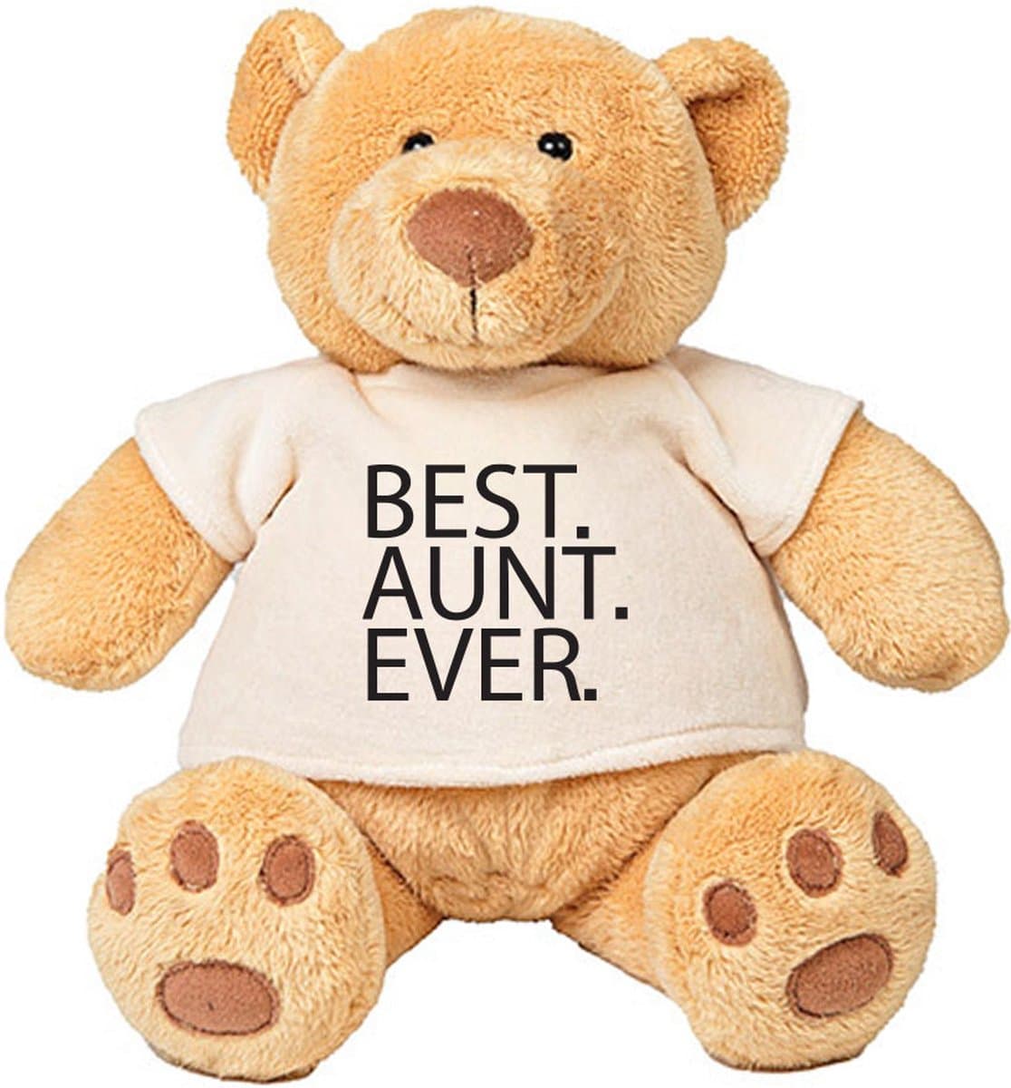 Pluche Beer Best Aunt Ever - tante - liefste - familie - knuffel - kado - beertje