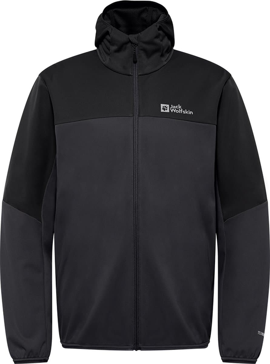 Jack Wolfskin FELDBERG HOODY M Heren Outdoorjas - phantom - S