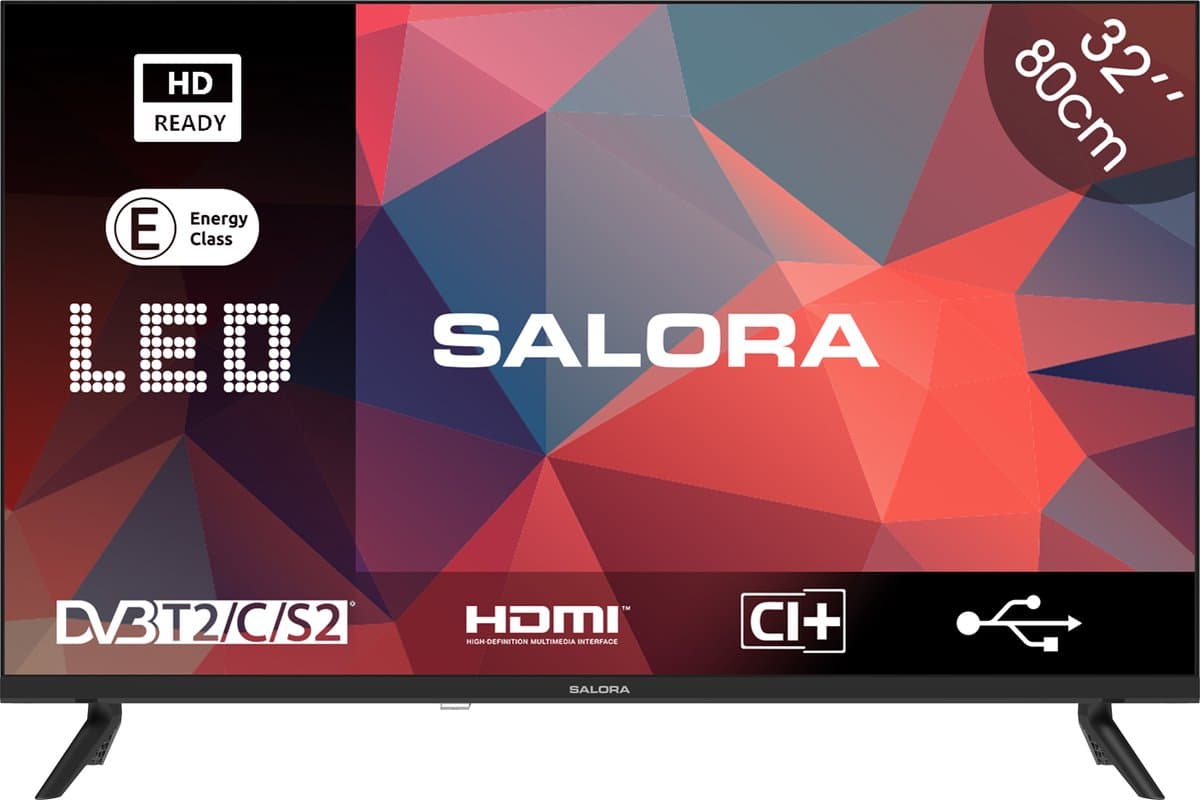 Salora 32Hdb200 Hd Ready Tv 32 Inch Zwart