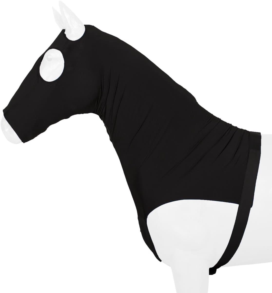 Pagony Elasto Hood - Paardendeken - Maat: Xl - Zwart - Polyamide