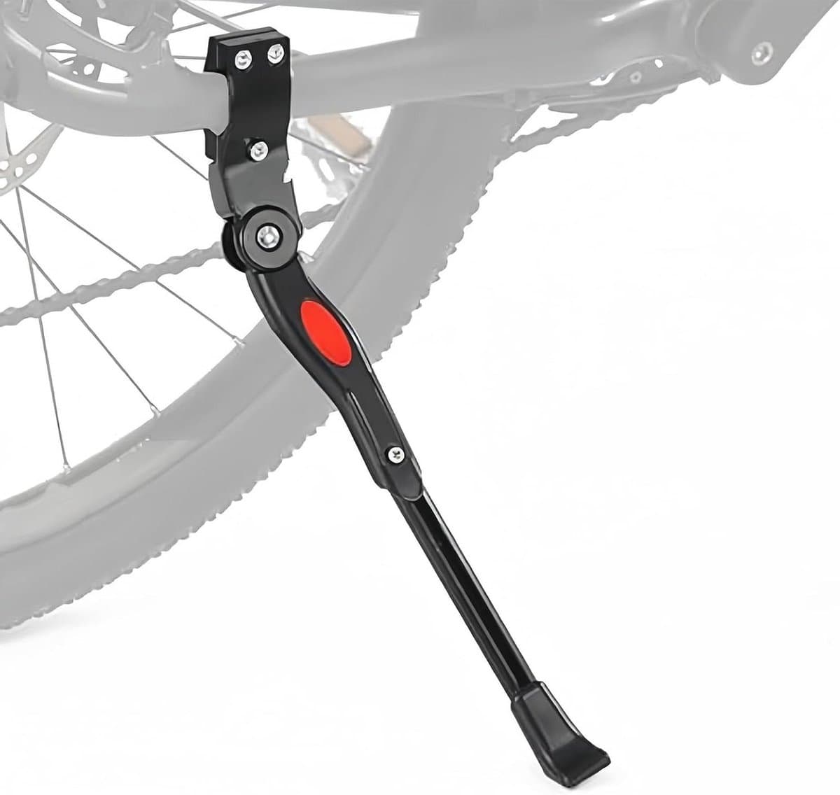 Fietsstandaard - Zijhouder Fietssteun - Fiets Parkeren - Verstelbare Hoogte - 33-38 cm - Zwart