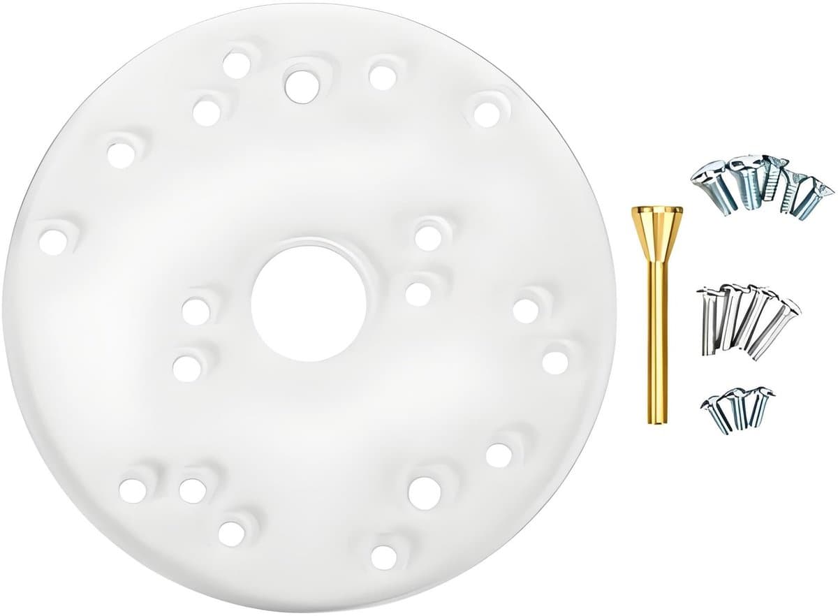 SVGCommerce - Router Tabel Bodemplaat - Universele Basisplaat - Acryl - Met Centering Pin - Geschikt voor Router - 7,5 mm Dikte