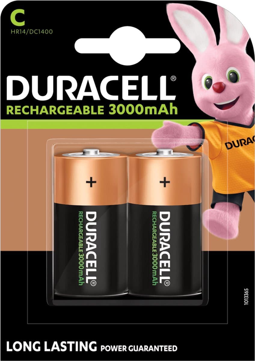 Duracell C-HR14 2 Stuks, oplaadbaar