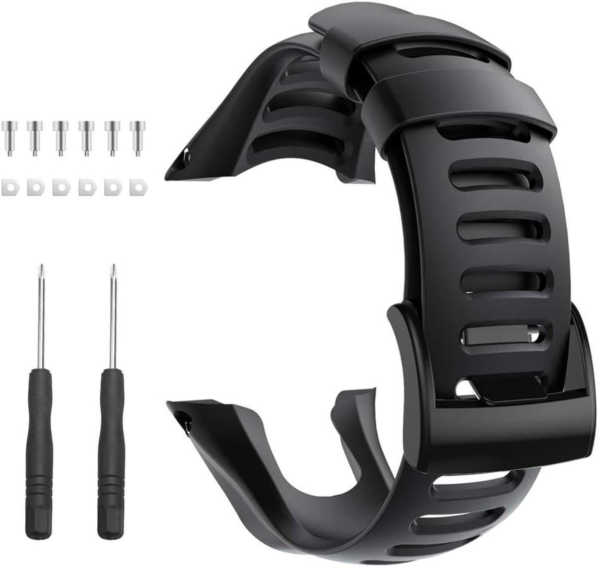 Reservearmband Smartwatch - TPU band - Dagelijks gebruik - Verstelbare pasvorm - 175-250 mm pols - Zwart