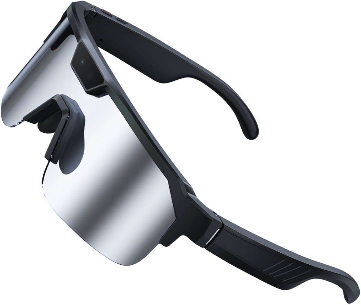 Zeblaze Fietsbrillen Heren - AI Sportbril met Camera - UV 400 - Sport Zonnebril - Sportbril - Mountainbike - Wielren - Ski - Wintersport - Unisex Polariserende Zonnebril - Zilver