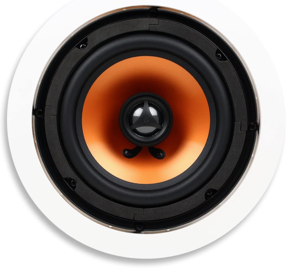 Inbouwluidspreker 6.5 Inch 2-Weg Plafond- en Muurmodel met Draaibare Zijden Dome Tweeter (Per Stuk, Wit)