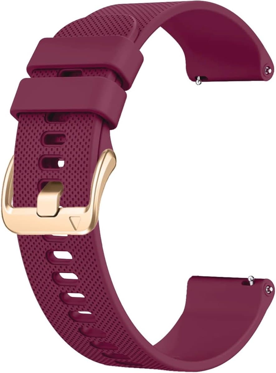Zachte silicone horlogeband voor 18mm, 19mm, 20mm en 22mm - Unisex sportband, vervangband voor Garmin, Galaxy, Amazfit en Huawei.