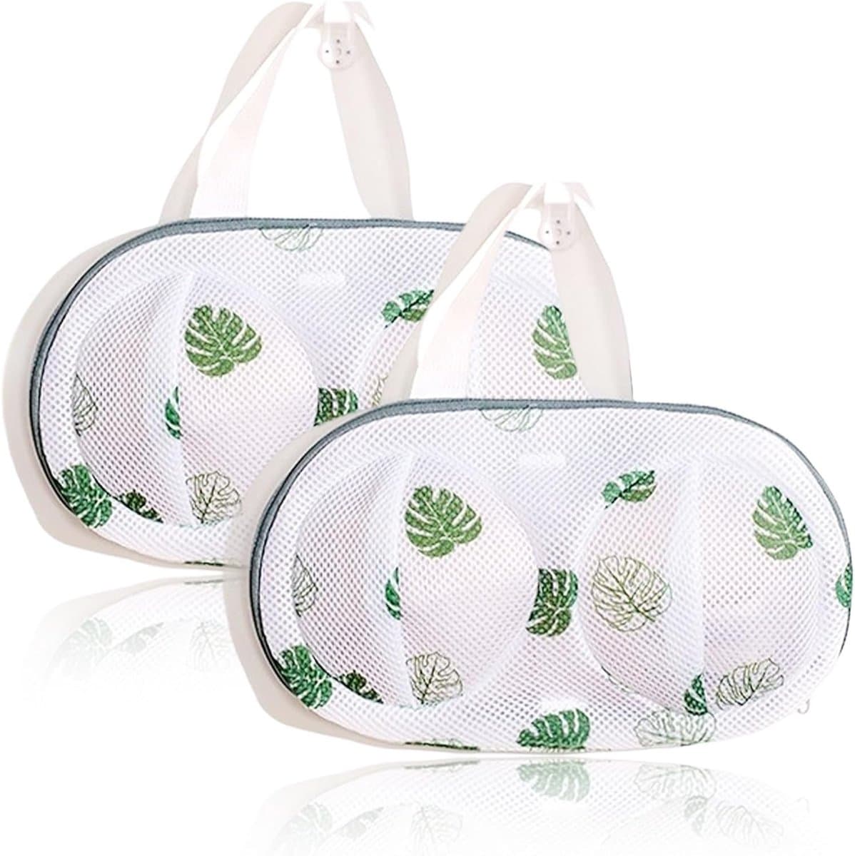 BH Waszak - Lingerie Waszak Rits - 2 stuks - mesh waszakken - BH Waszakje - 32×30cm - Wasgoed - Anti-Vervorming - Wasmachine Zakjes - beschermt kleding voor ondergoed, beha's, sokken