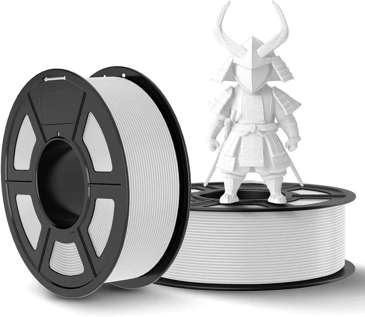PLA Filament - 3D Printer Filament - 3D Printen - Maatnauwkeurigheid +/- 002 mm - 2 kg - Wit