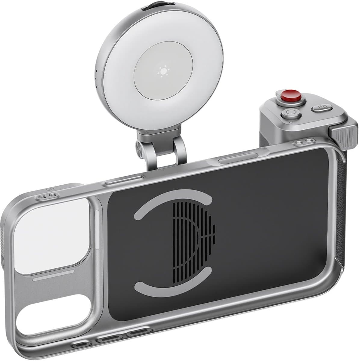 Telesin Master Grip Camera-grip - Creator Combo voor iPhone 17 Pro Max - Met Magnetische Lamp en UV-Filter - Dubbele MagSafe Bevestiging & 1/4" Statiefaansluiting - Zwart