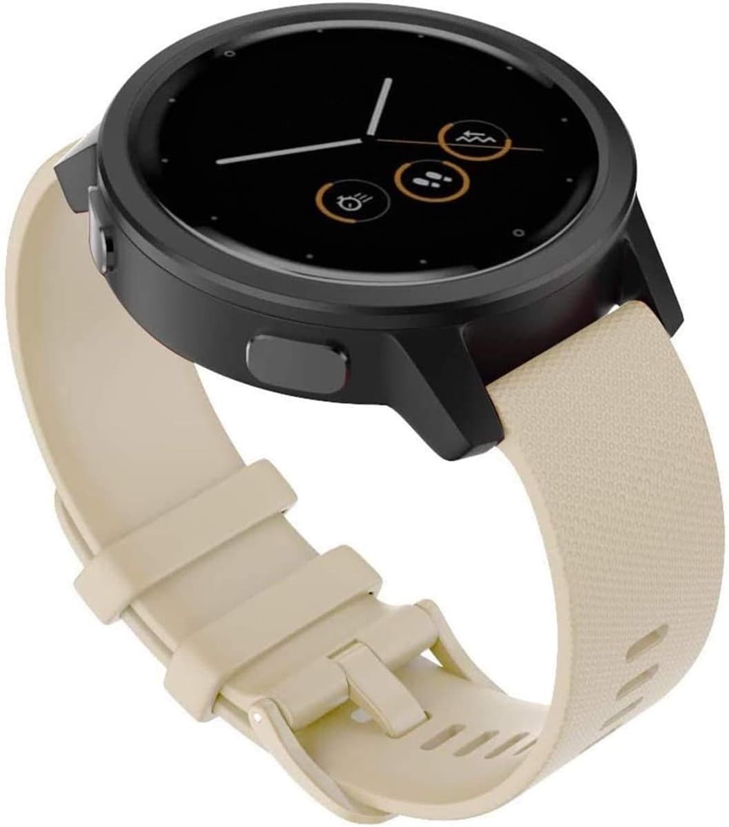 Zachte silicone sport vervangband voor 16mm smartwatches zoals Moto 360 Gen 2 en Aaren 36mm
