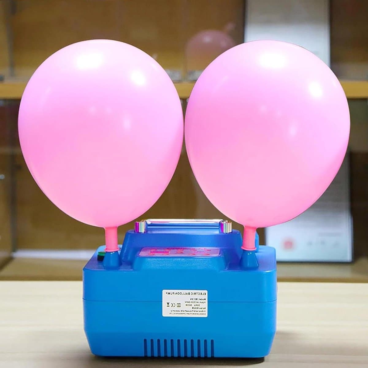 Elektrische Ballonpomp - Ballon Vuller - Feestdecoratie Maken - Dubbele Spuitmond - 800W Vermogen - Wit