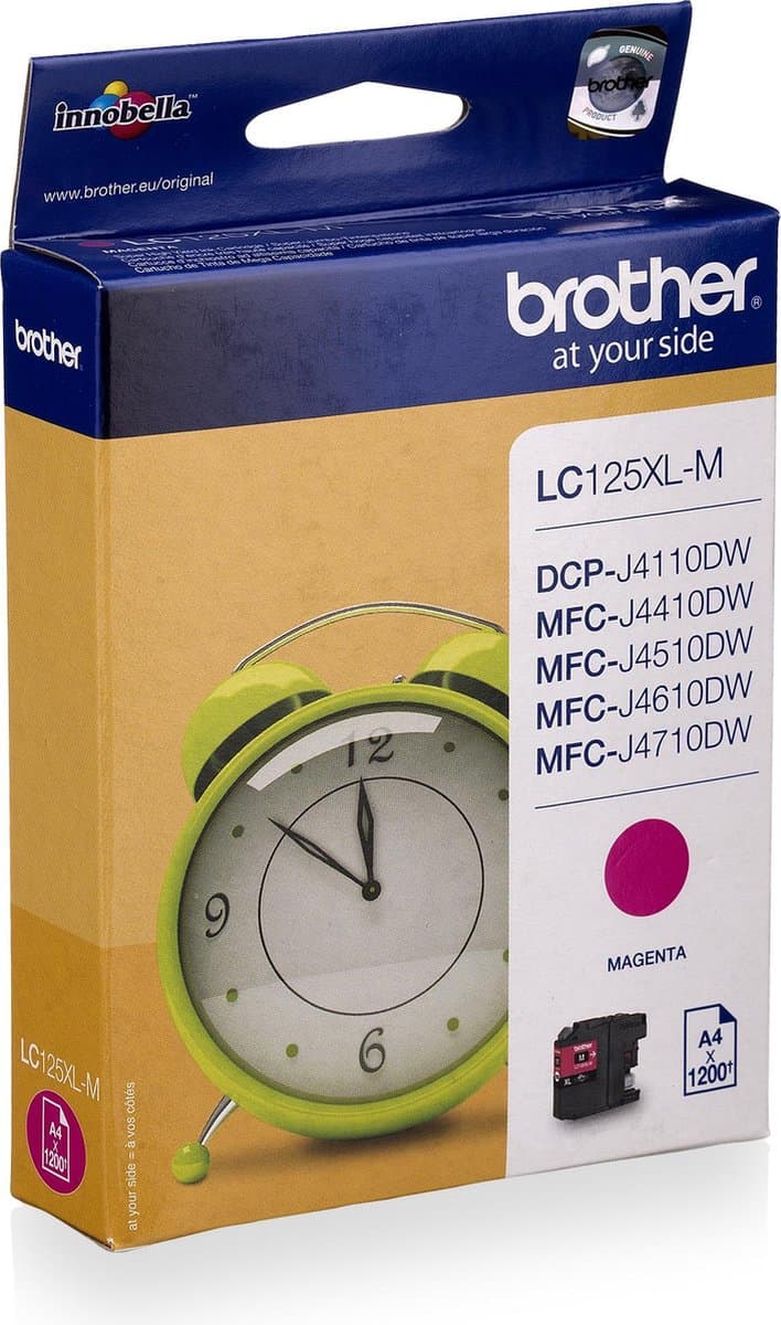 Brother LC125XLM inktcartridge 1 stuk(s) Origineel Magenta