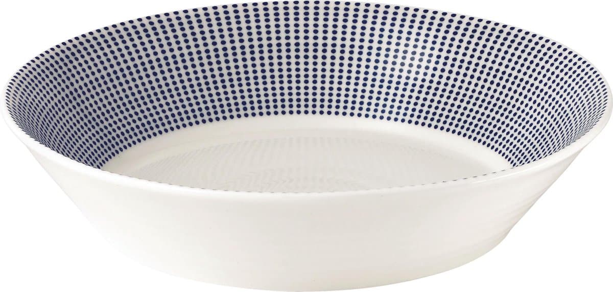 Royal Doulton Pacific Dots Pastabord 22 cm - Porselein/blauw