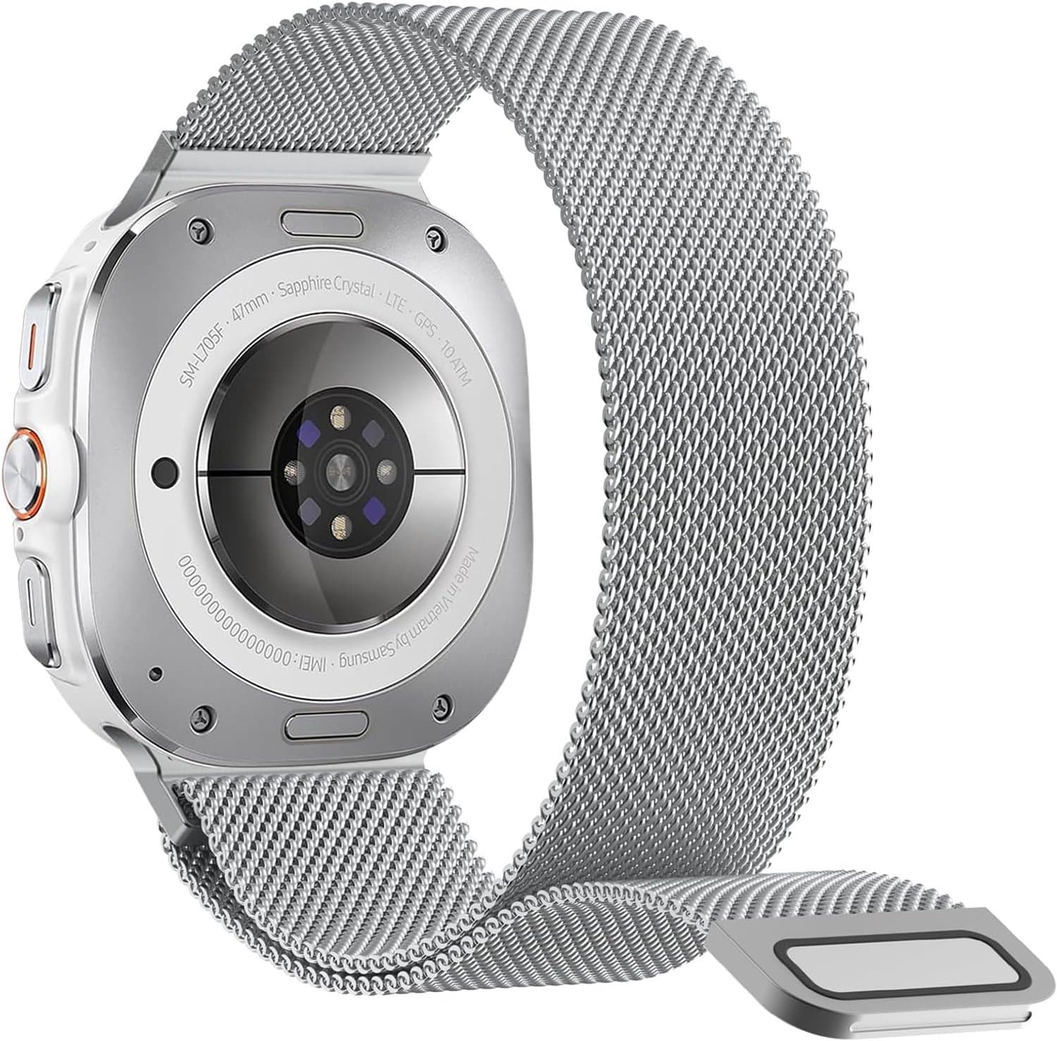 Vervangband voor Samsung Galaxy Watch Ultra 47 mm - Magnetisch verstelbaar - Rvs metalen armband - Stijlvolle upgrade - ShopVlot