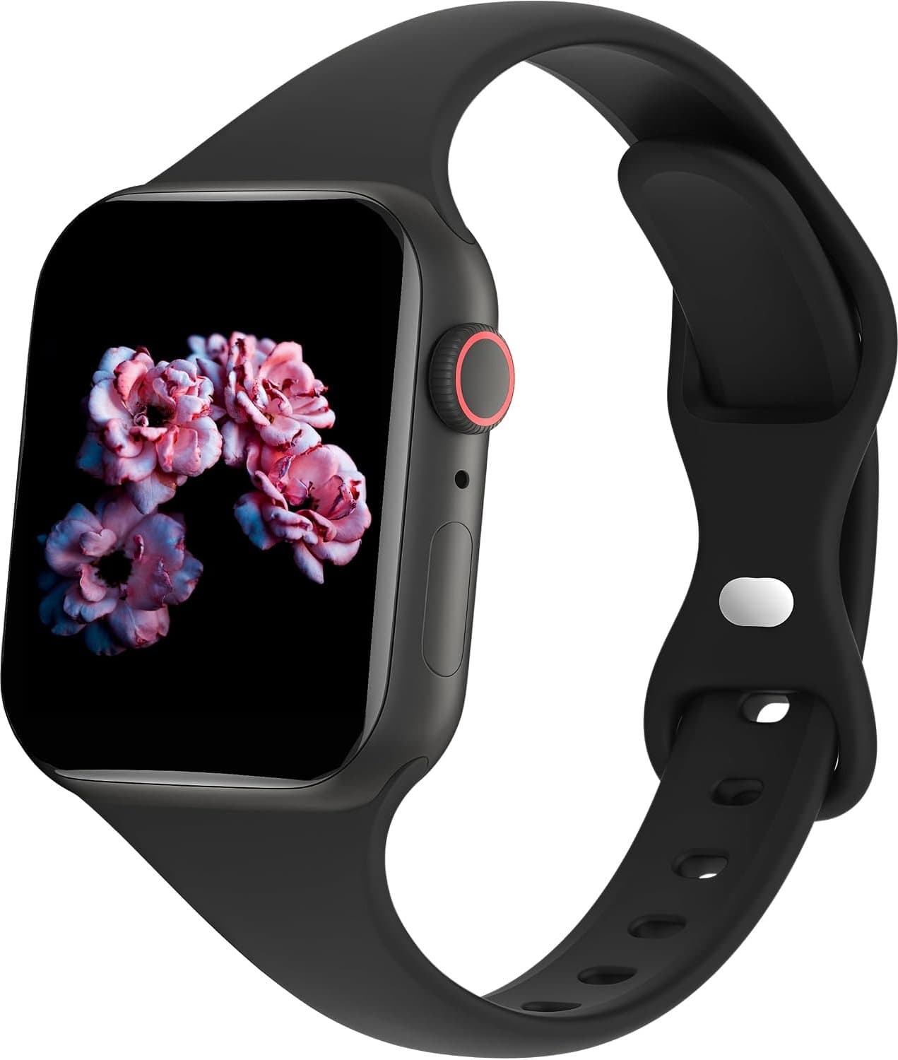 Slanke Smalle Dunne Silicone Band Compatibel met Apple Watch Ultra3/2/1 SE3/2/1 Series11/10/9/8/7/6/5/4/3/2/1 – Sportieve Waterdichte Klassieke Band voor 38-49 mm