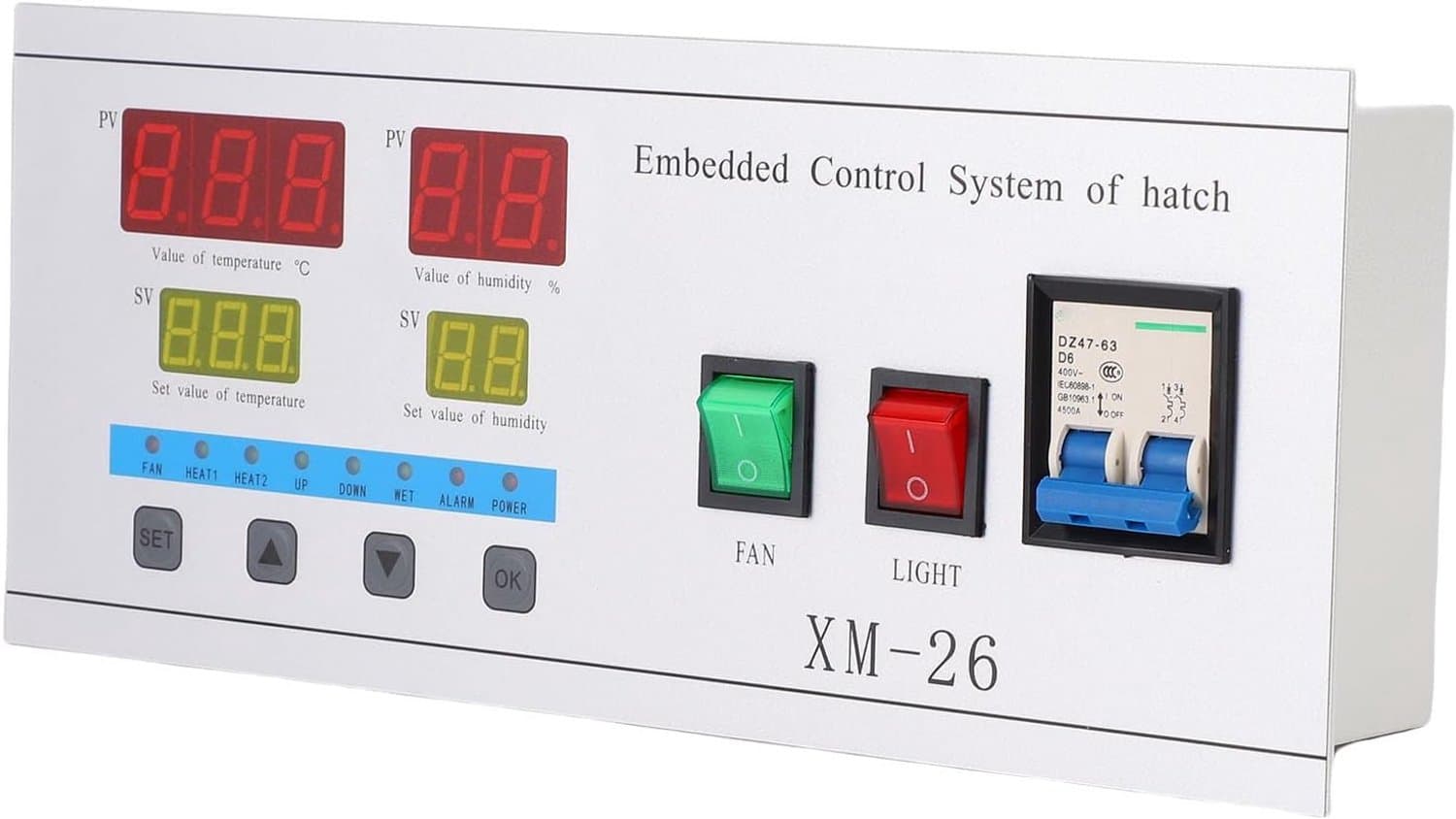 Srliya Automatische Ei Incubator Controller Kleurenscherm Uitkomen Regulator voor Kip Eend Gans Kwartel Duif ABS Materiaal