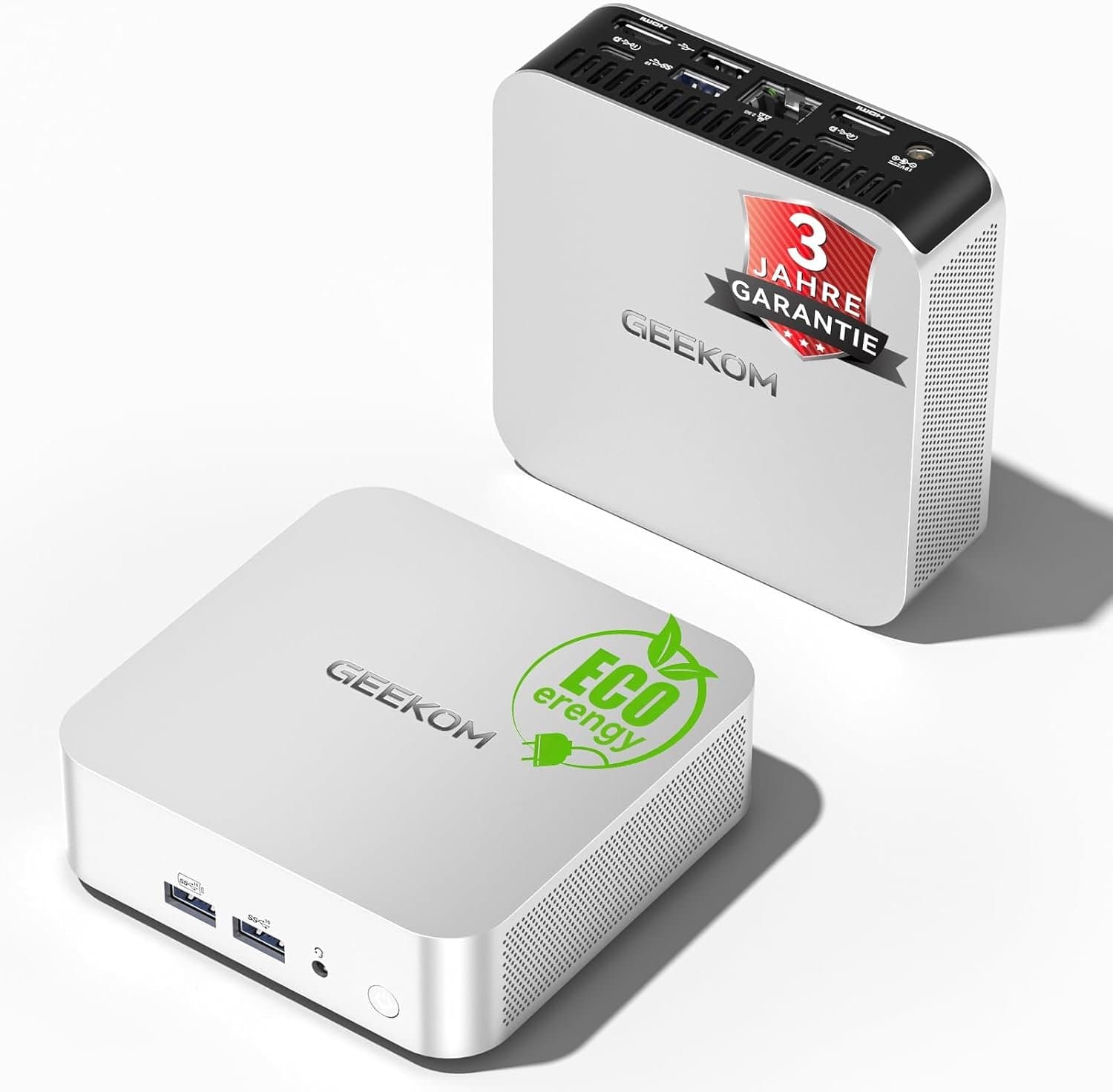 GEEKOM A6 Mini-pc, mini-computer met AMD Ryzen 7 6800 (tot 4,7 GHz), Radeon 680M, 16GB DDR5 1TB SSD, WiFi 6E, BT5.2, USB4 x 2, 4K Quad Display, Windows 11 Pro, compact aluminium design, desktop-pc Mini PC met,Mini Computer,Game PC,pc voor games e