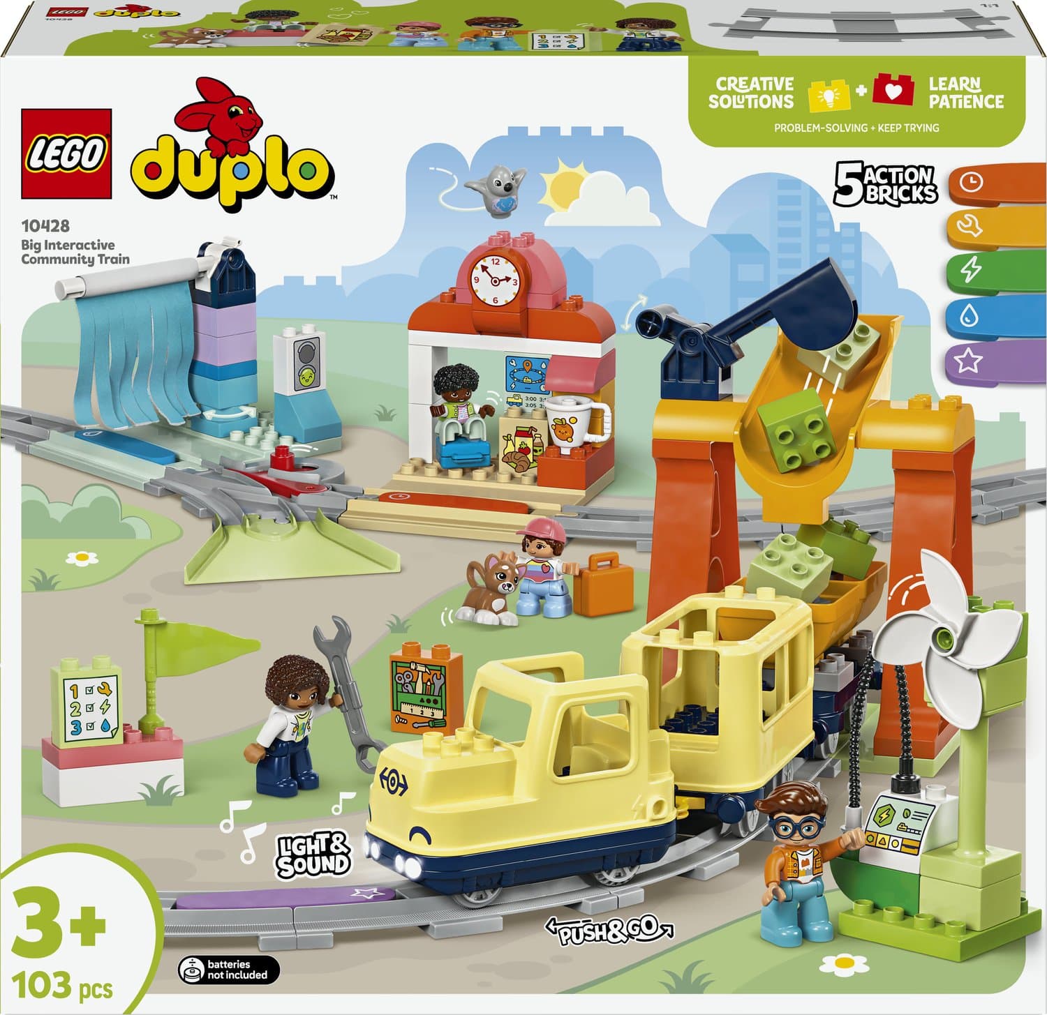 LEGO DUPLO Town 10428 Grote interactieve buurttrein