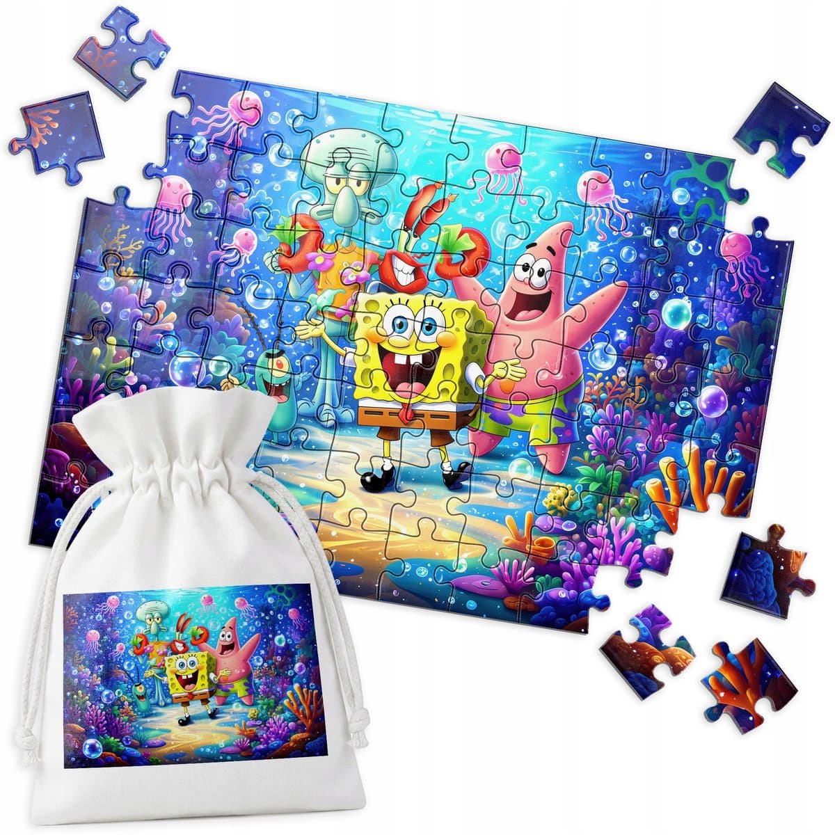 SpongeBob Patrick Zeepkrat Puzzel - 70 stukjes