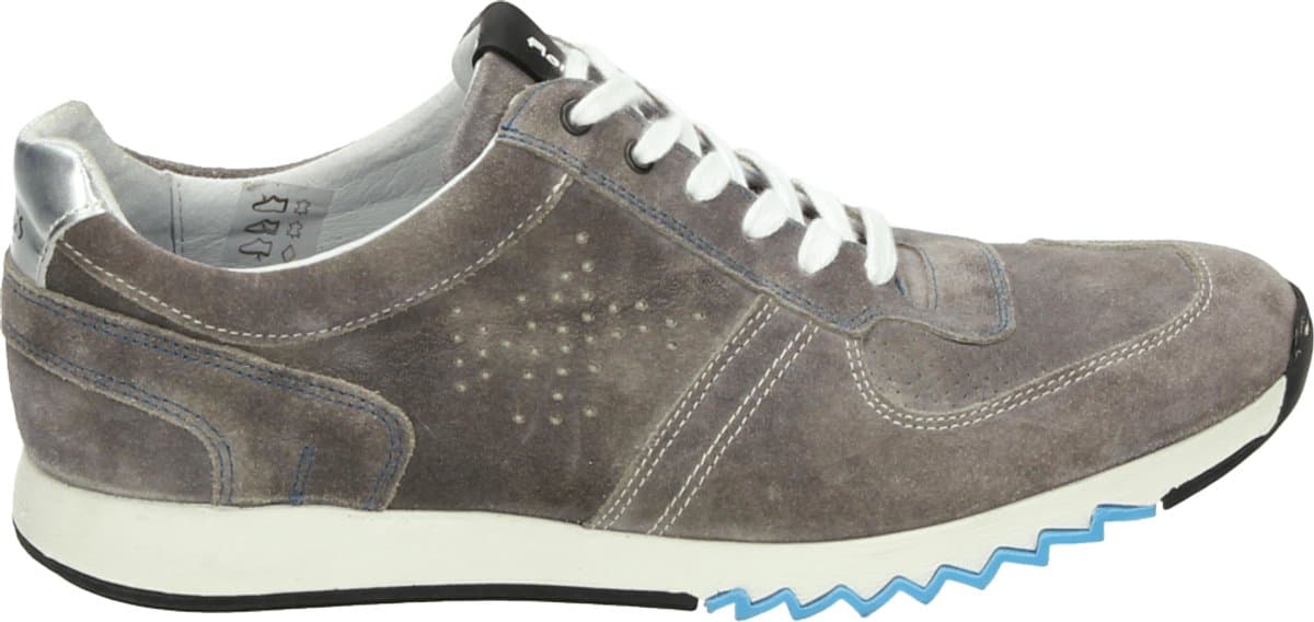 Mephisto Sano - AMORY VELSPORT - Vrije tijdsschoenenHeren veterschoenHeren sneakersCasual - Kleur: Grijs - Maat: 39