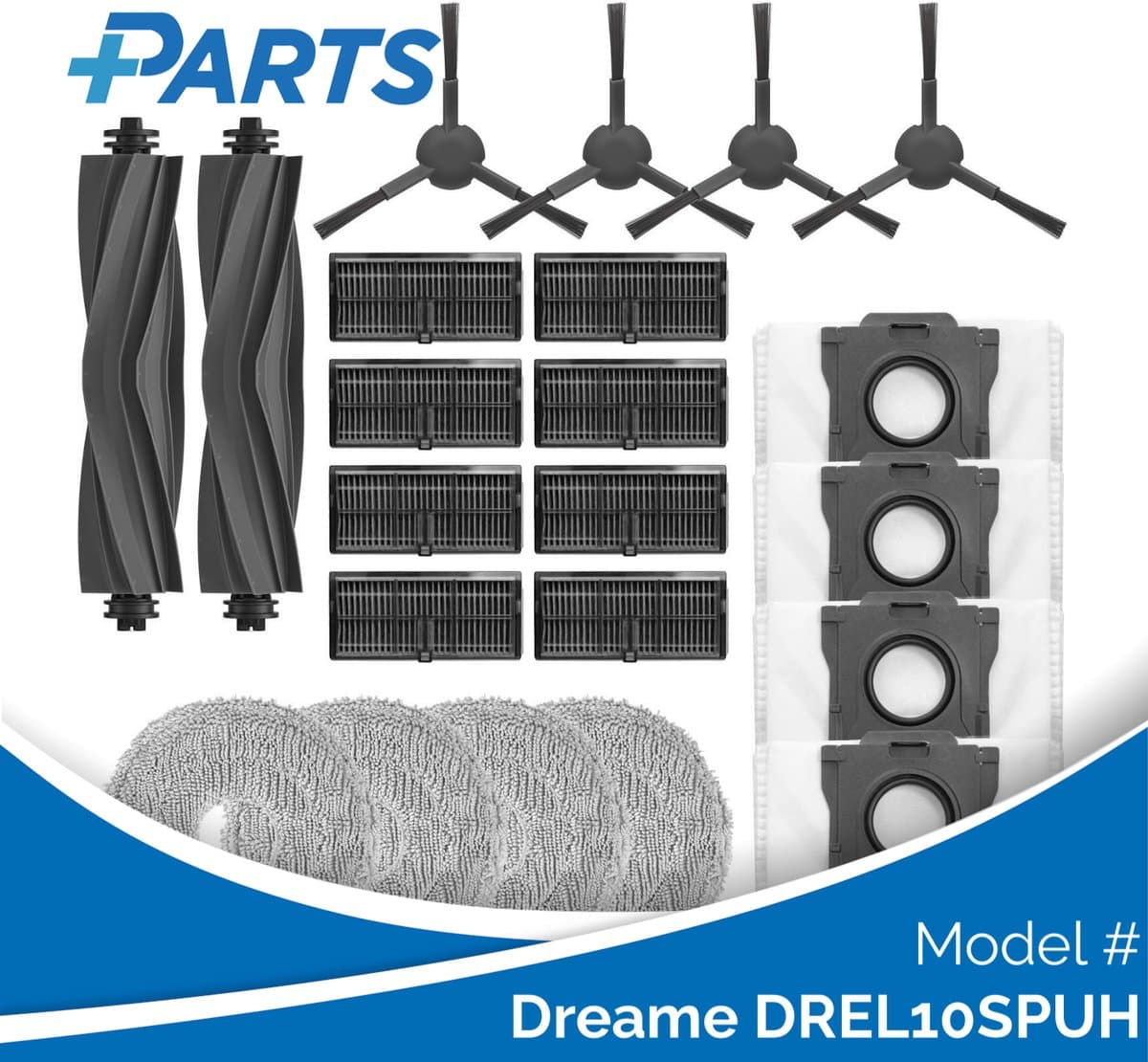 Dreame DREL10SPUH Onderhoudsset (Plus.Parts® alternatief voor RAK35)