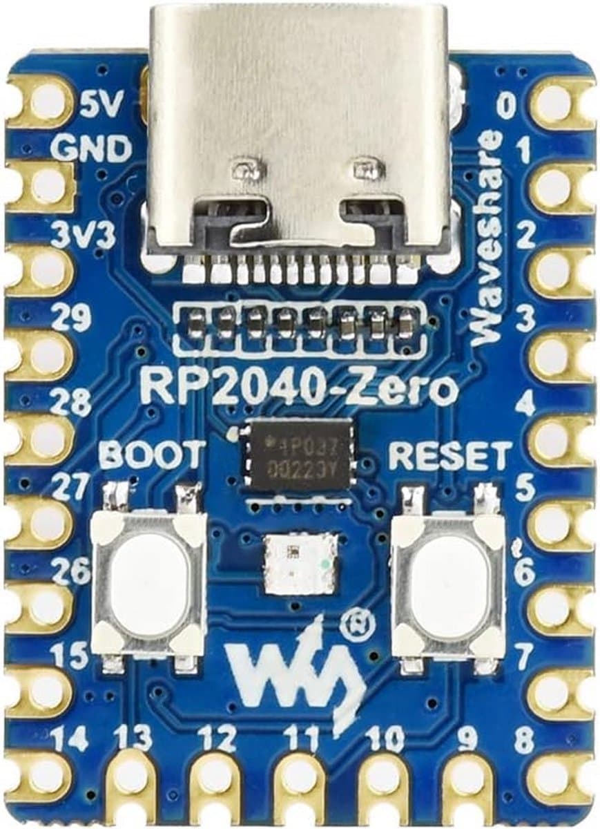 Mini Microcontroller Ontwikkelbord Gebaseerd op RP2040 Chip met Dual-Core Processor