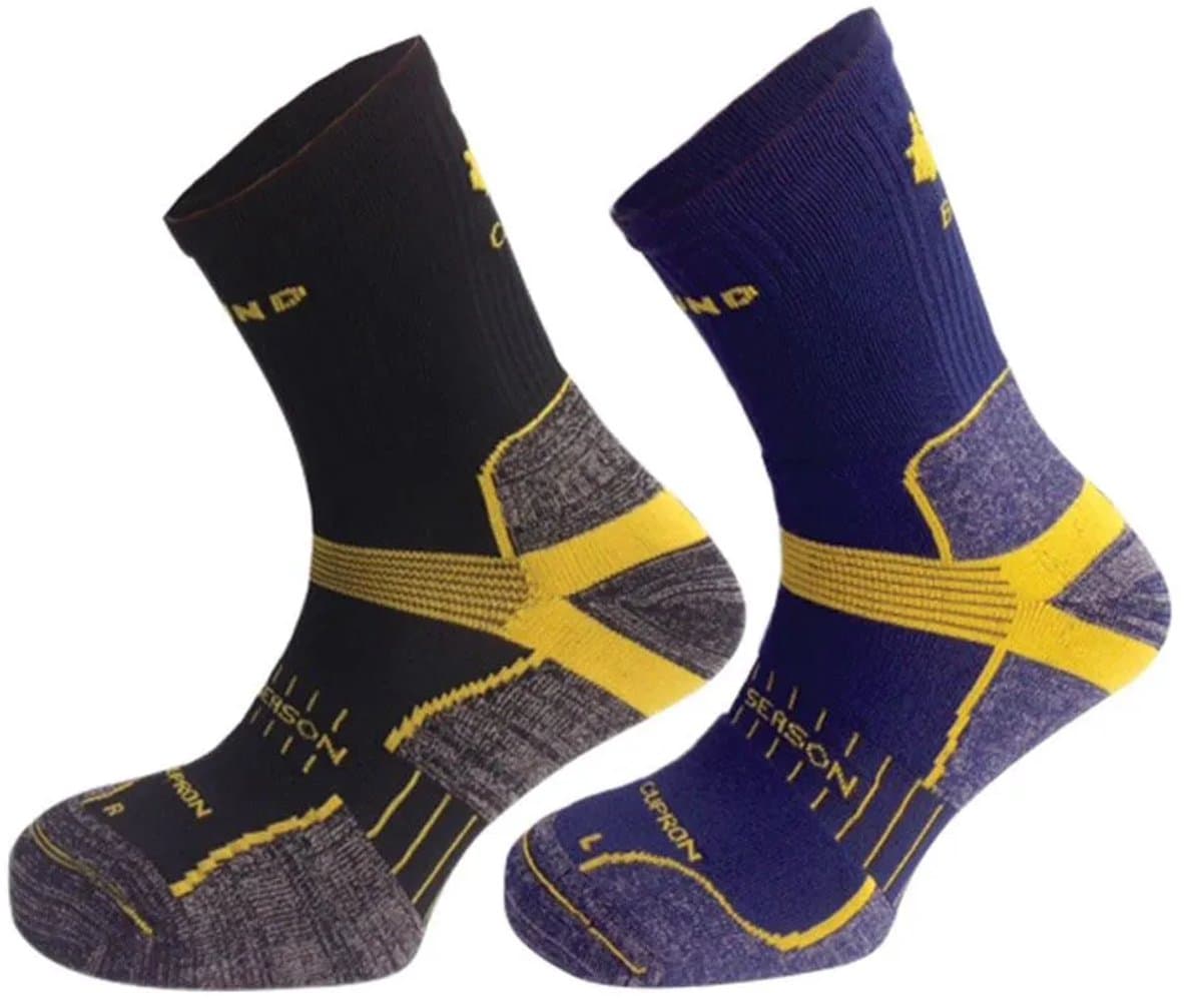 Mund Socks Pilgrim Sokken 2 Paren Zwart EU 38-41 Man