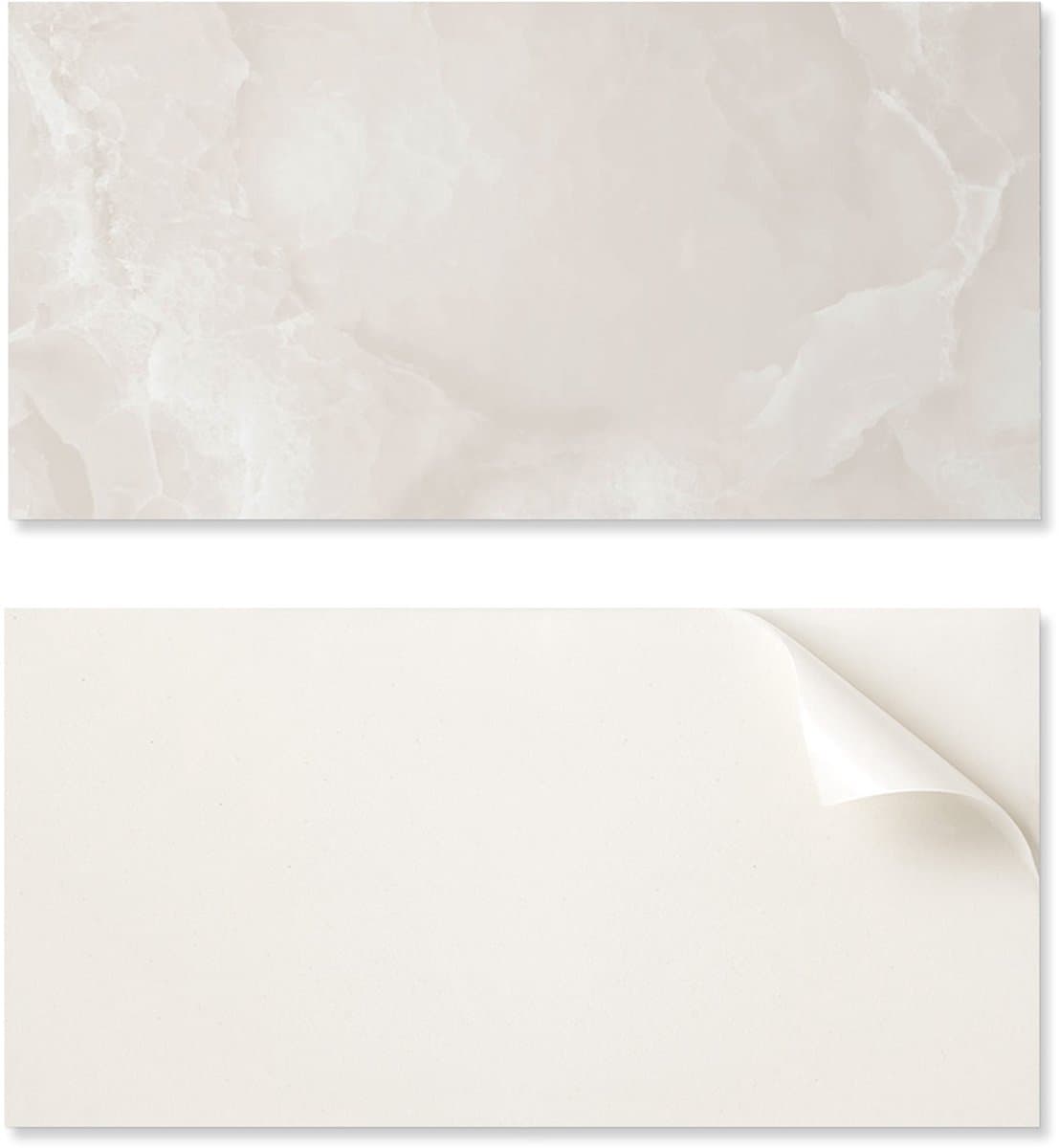 Zelfklevend vinylpaneel - Decoratie met print 120x60 cm Fijne marmertextuur