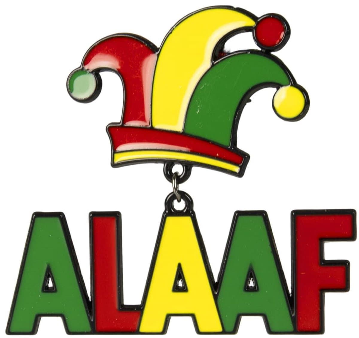 Badge met hanger Alaaf - rood-geel-groen