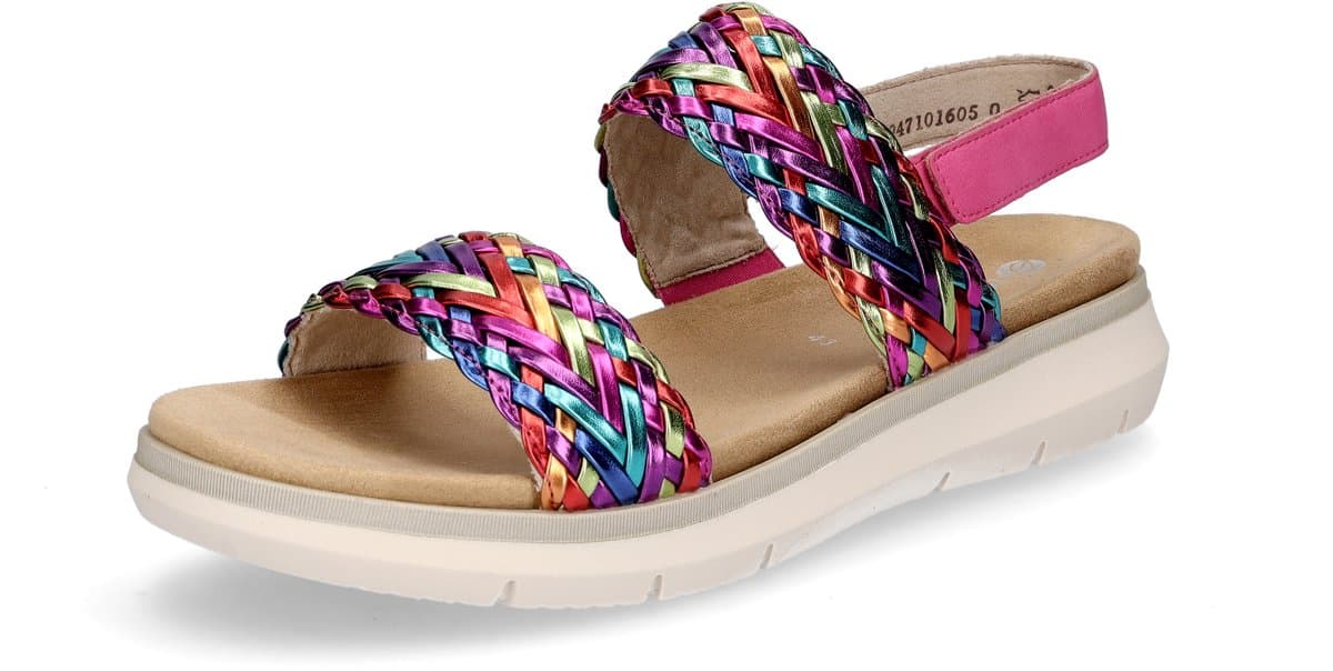 Remonte dames sandaal roze multi metallic