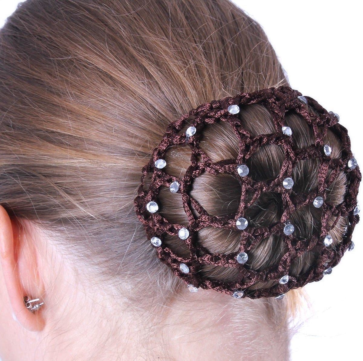 Haarnetje Diamond QHP Bruin