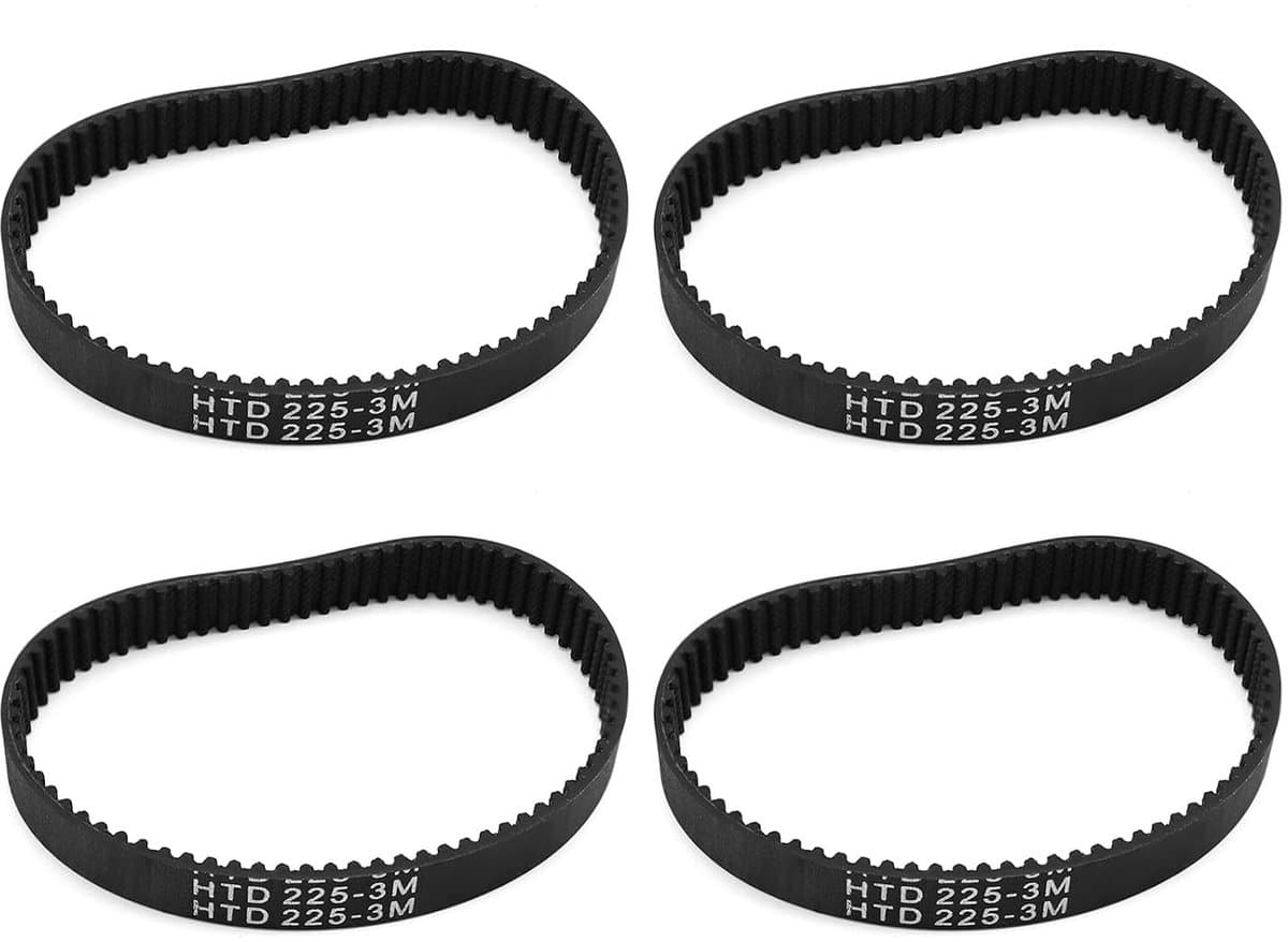 4-delige Rubber Endless Timing Belt 75 Tanden voor Synchronous Drive, Geschikt voor Diverse Toepassingen