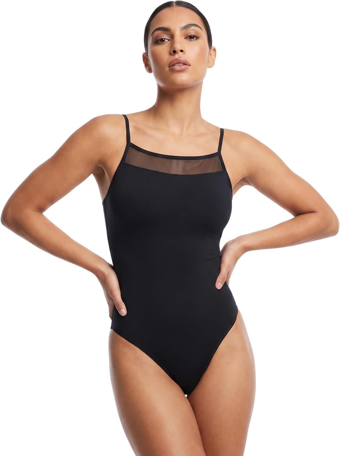 Elegant katoen ondergoed onderhemd tanktop zwart