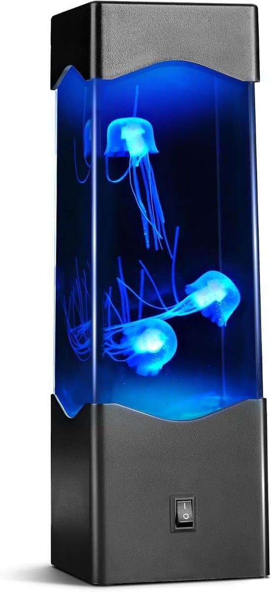 Kwallen Lamp - Decoratieve Sfeerlamp - Ontspanning Creëren - Levensechte Bewegingen - 10 Watt - Meerkleurig