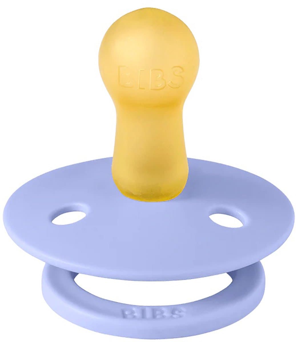 BiBs Fopspeen - Rond - 2 Stuks - 6-18 Mnd - Hush / Grape