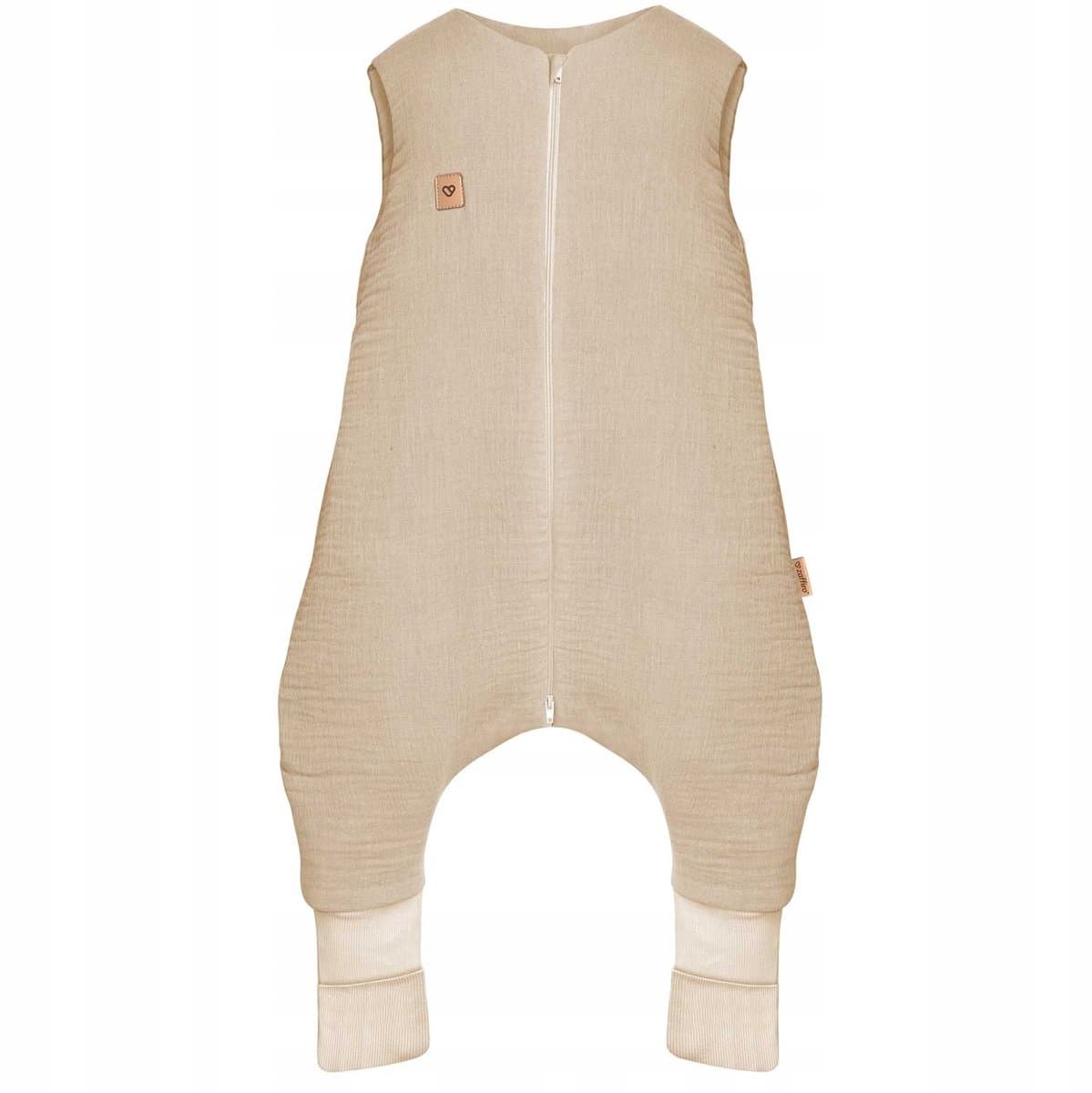 Zaffiro Muslin Slaapzak met poten Malaga 1.5 TOG Beige 2-4 jaar