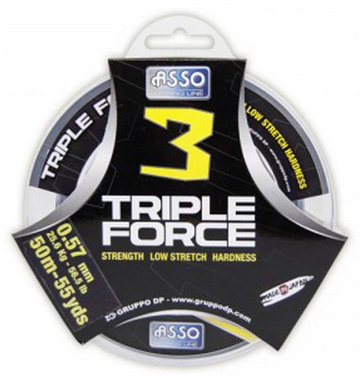 Asso Triple Force 50 M Monofilament Transparant 0.133 mm