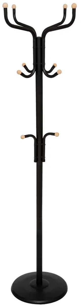 5five Vrijstaande Kapstok - Zwart, 178 cm, 11 Haken